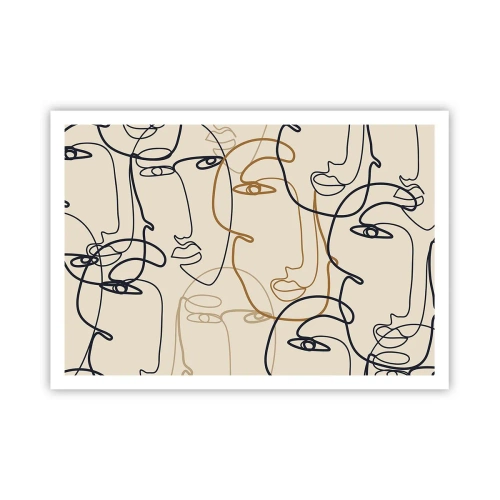 Plagát - Portrét znásobený - 100x70 cm