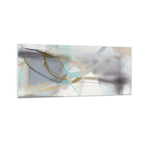 Obraz na skle - Hmlistá abstrakcia - 100x40 cm