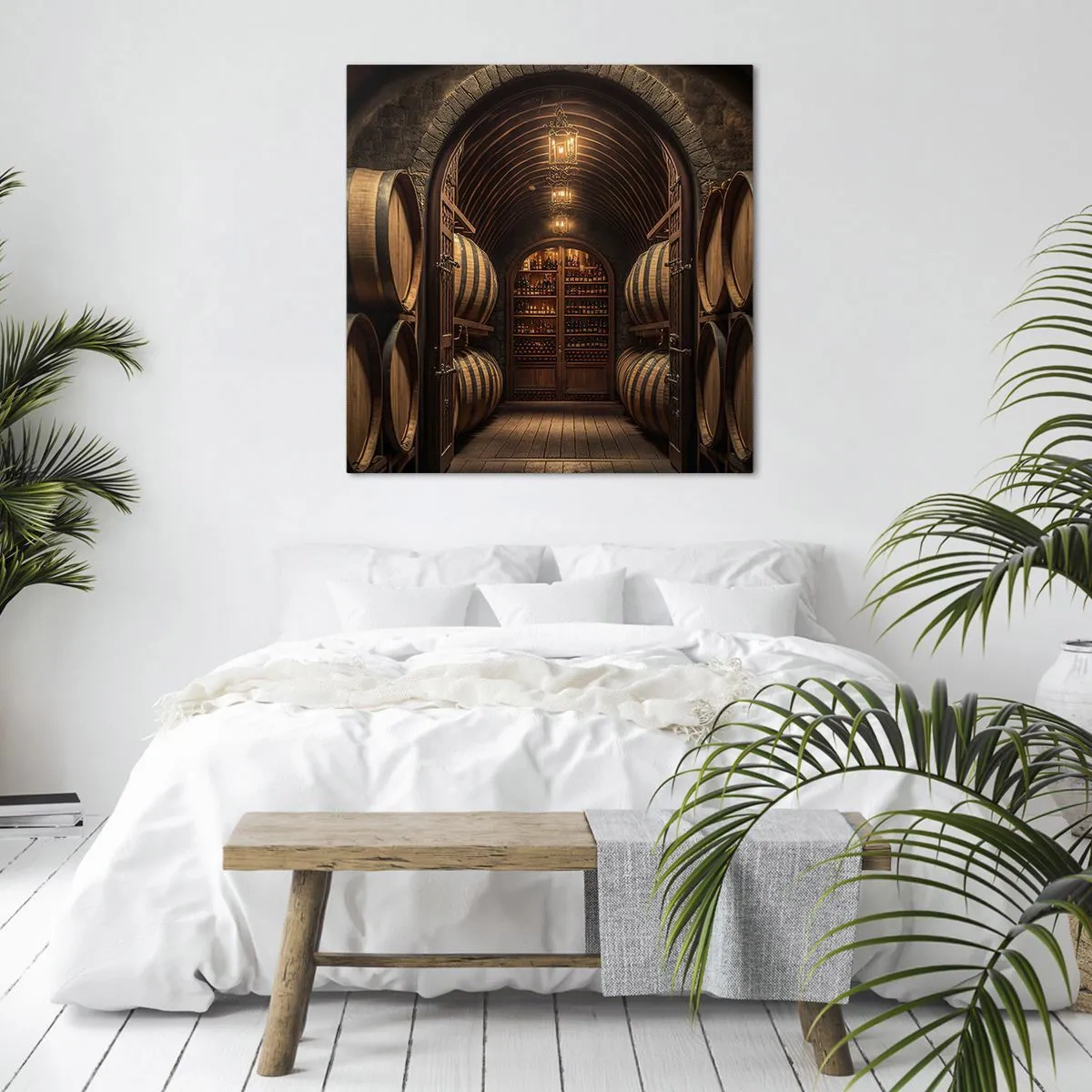 Obraz na plátne - Nádherná pivnica - 70x70 cm