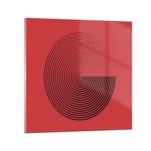 Obraz na skle - Kruhový pohyb - 30x30 cm