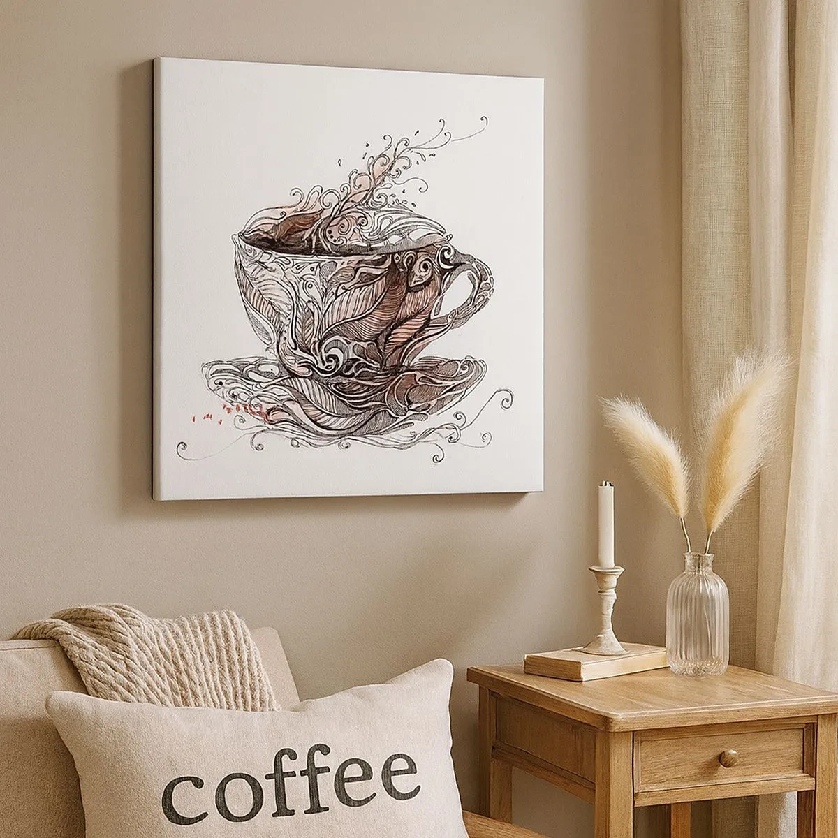 Obraz na plátne - Čaj dobrý na všetko - 30x30 cm