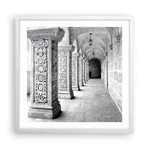 Plagát v bielom ráme - Kam…? - 50x50 cm