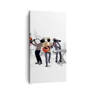 Obraz na plátne - Hudba ulice - 45x80 cm