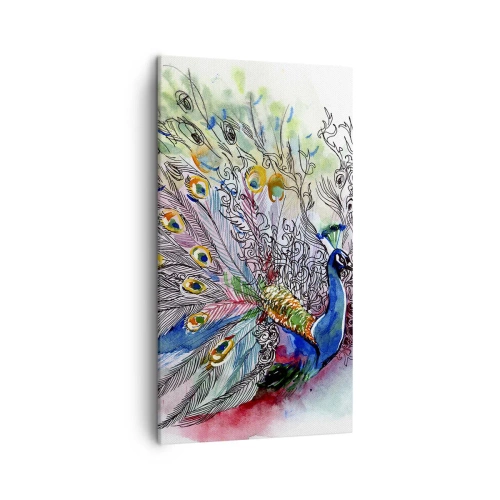 Obraz na plátne - S pýchou proti šedi - 45x80 cm