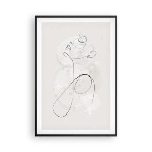Plagát v čiernom ráme - Špirála krásy - 61x91 cm