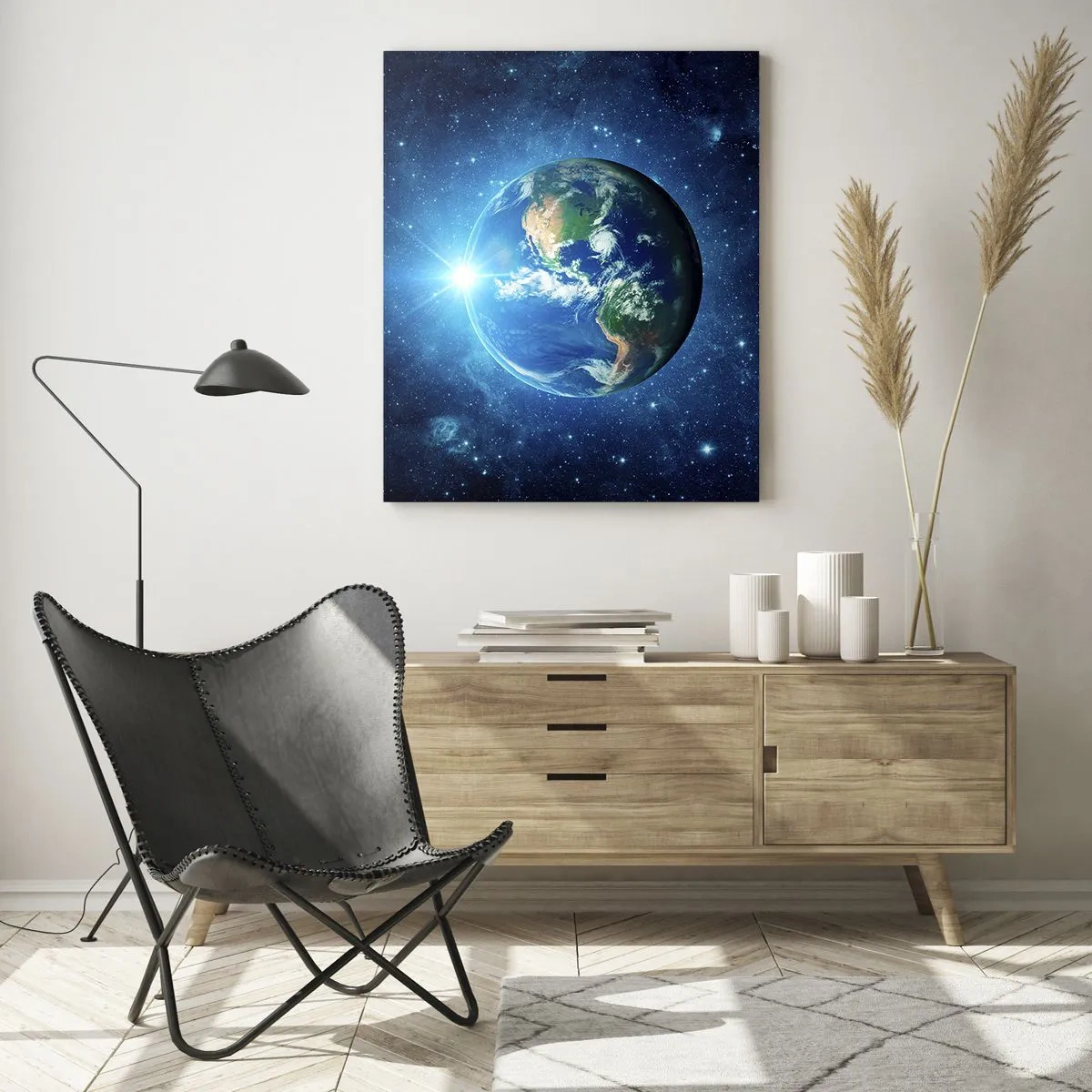 Obraz na skle - Sme v nebi - 50x70 cm