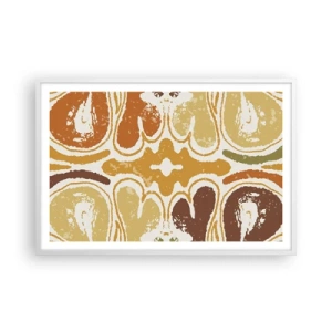 Plagát v bielom ráme - Sentimentálna abstrakcia - 91x61 cm