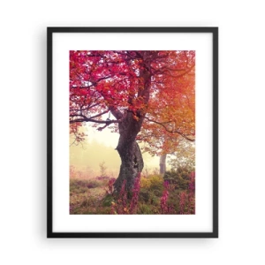 Plagát v čiernom ráme - Šialenstvo rozkvetu - 40x50 cm