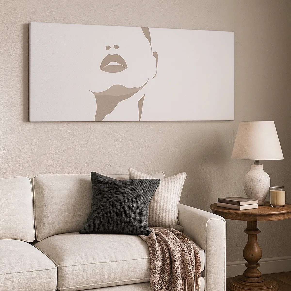 Obraz na plátne - Stvorená zo svetla a tieňa - 30x30 cm