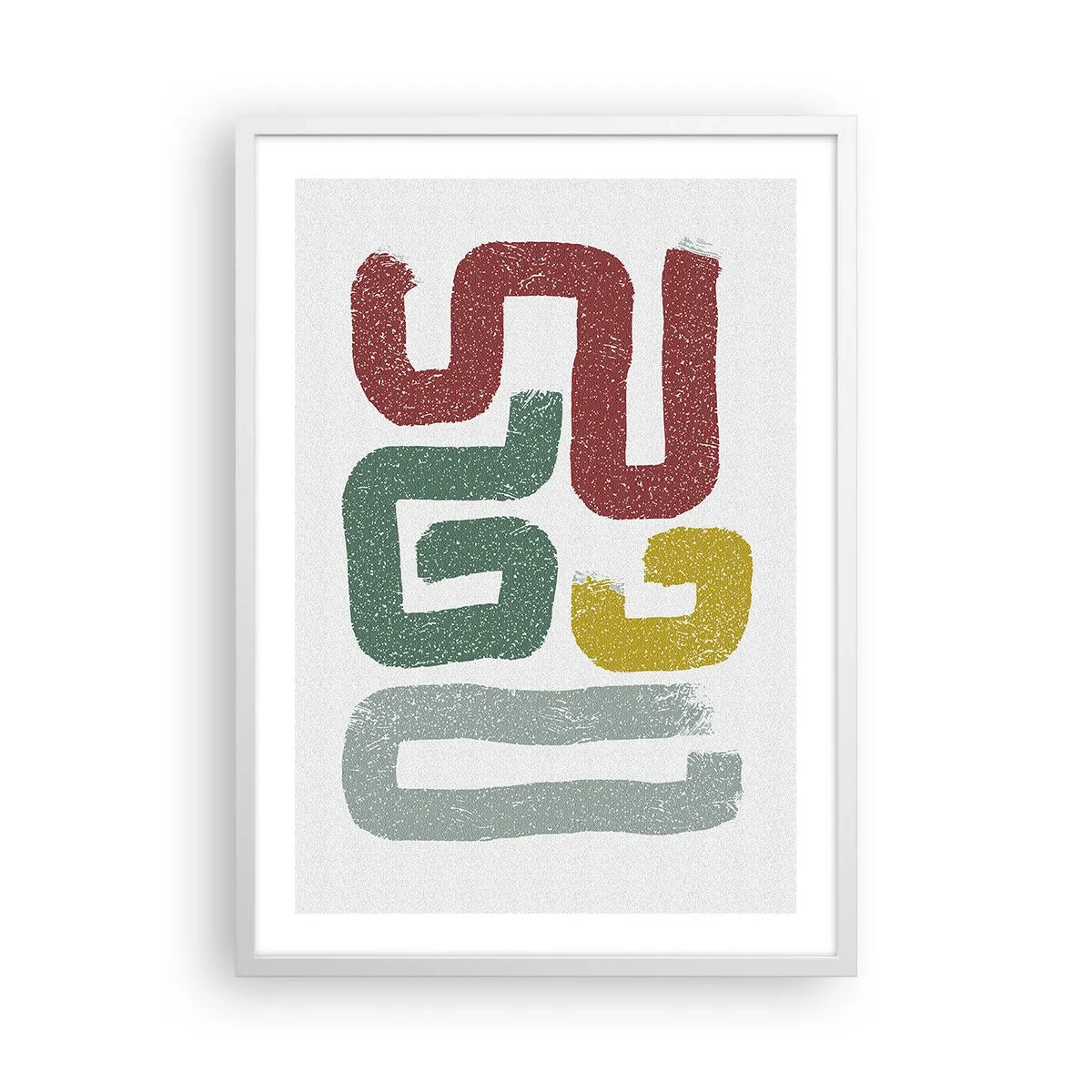 Plagát v bielom ráme - V neznámom jazyku - 50x70 cm