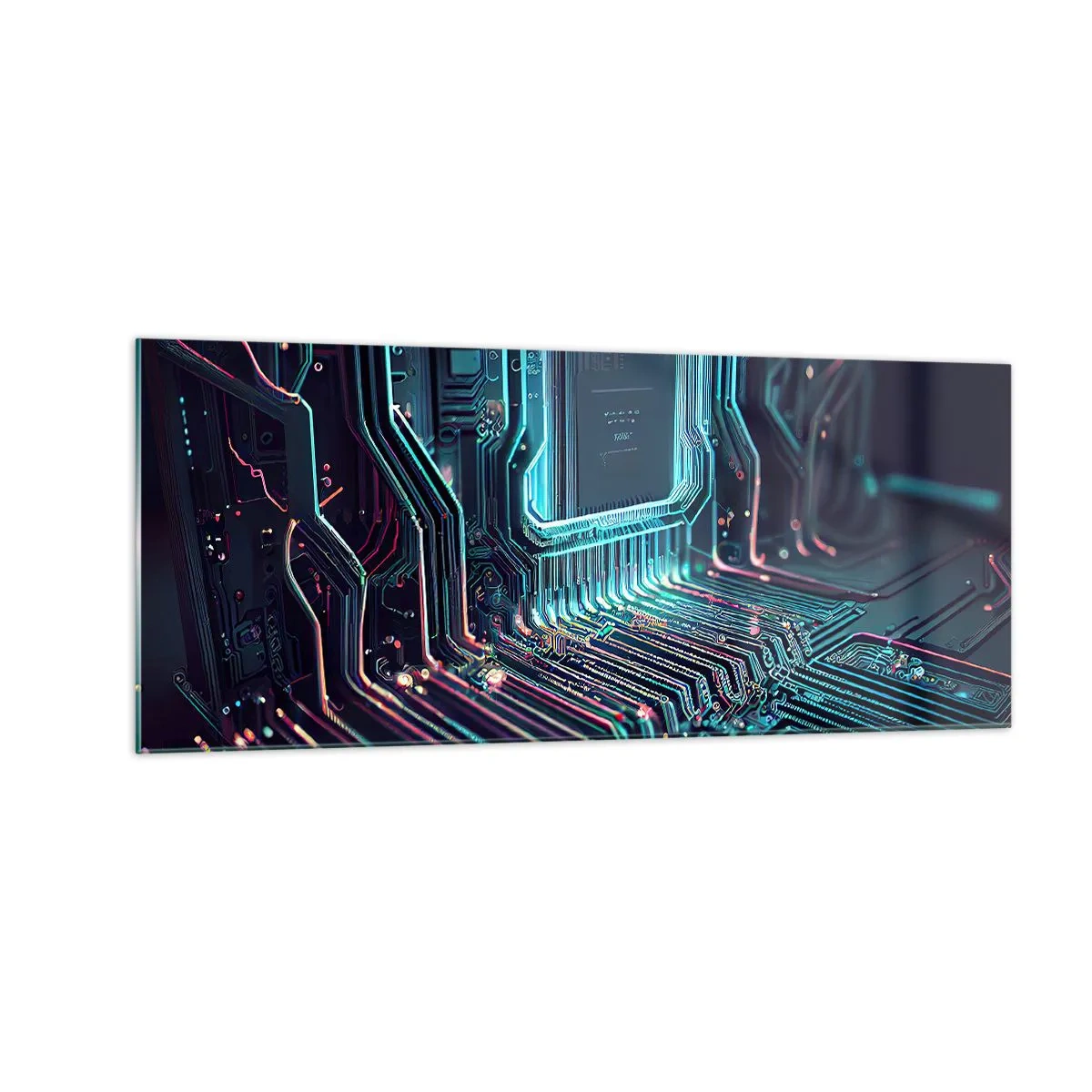 Obraz na skle - Len tak premýšľam… - 100x40 cm