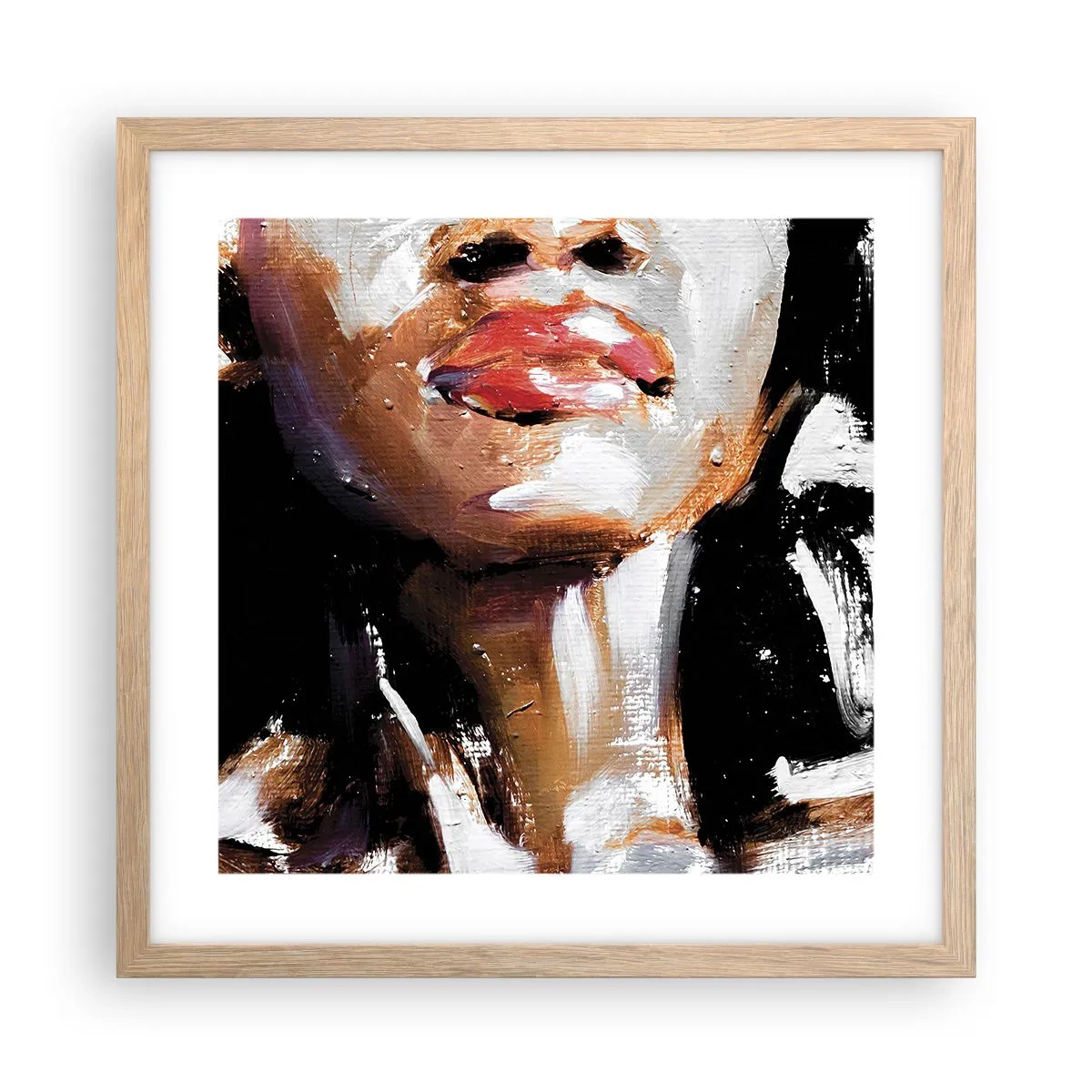 Plagát v ráme zo svetlého duba - Hrdosť bez predsudkov - 40x40 cm