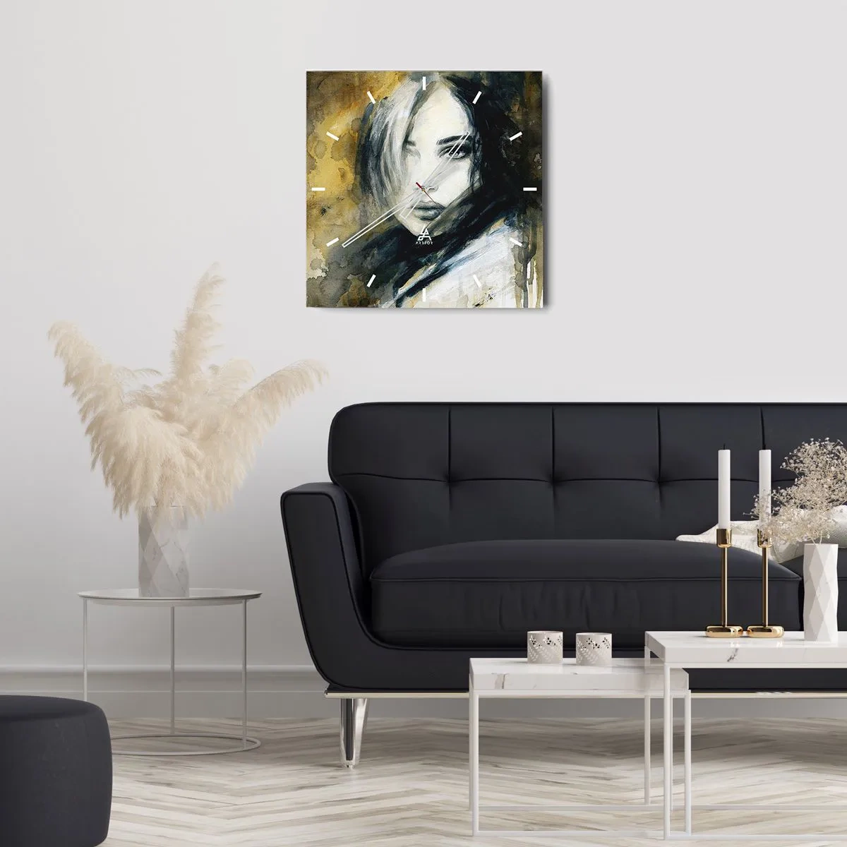 Nástenné hodiny - viac nevinná alebo zmyselná? - 30x30 cm