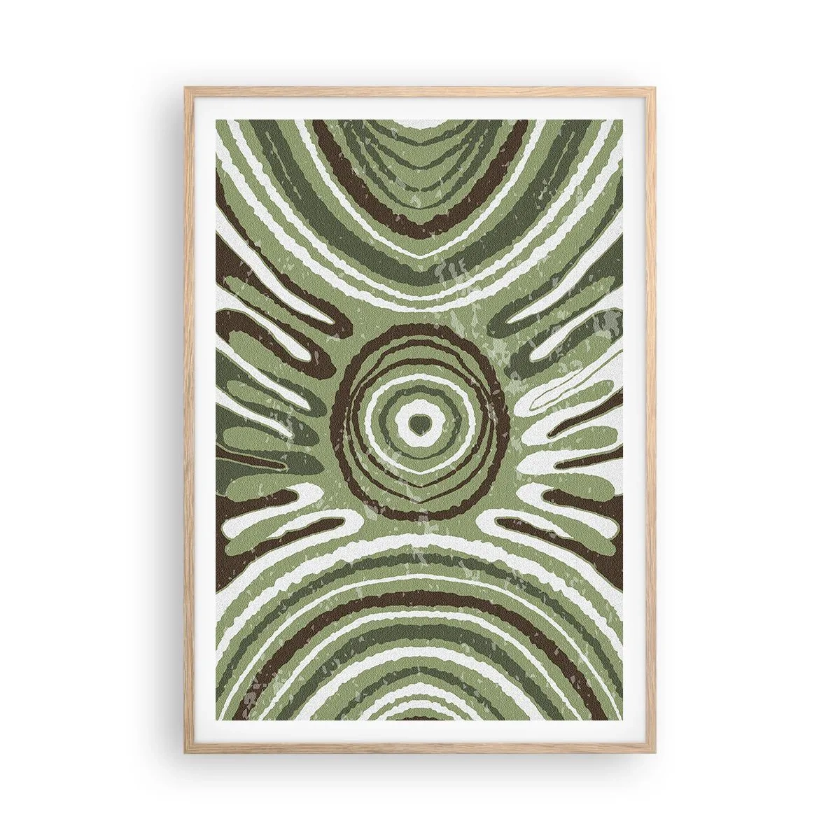 Plagát v ráme zo svetlého duba - Explózia emócií - 70x100 cm