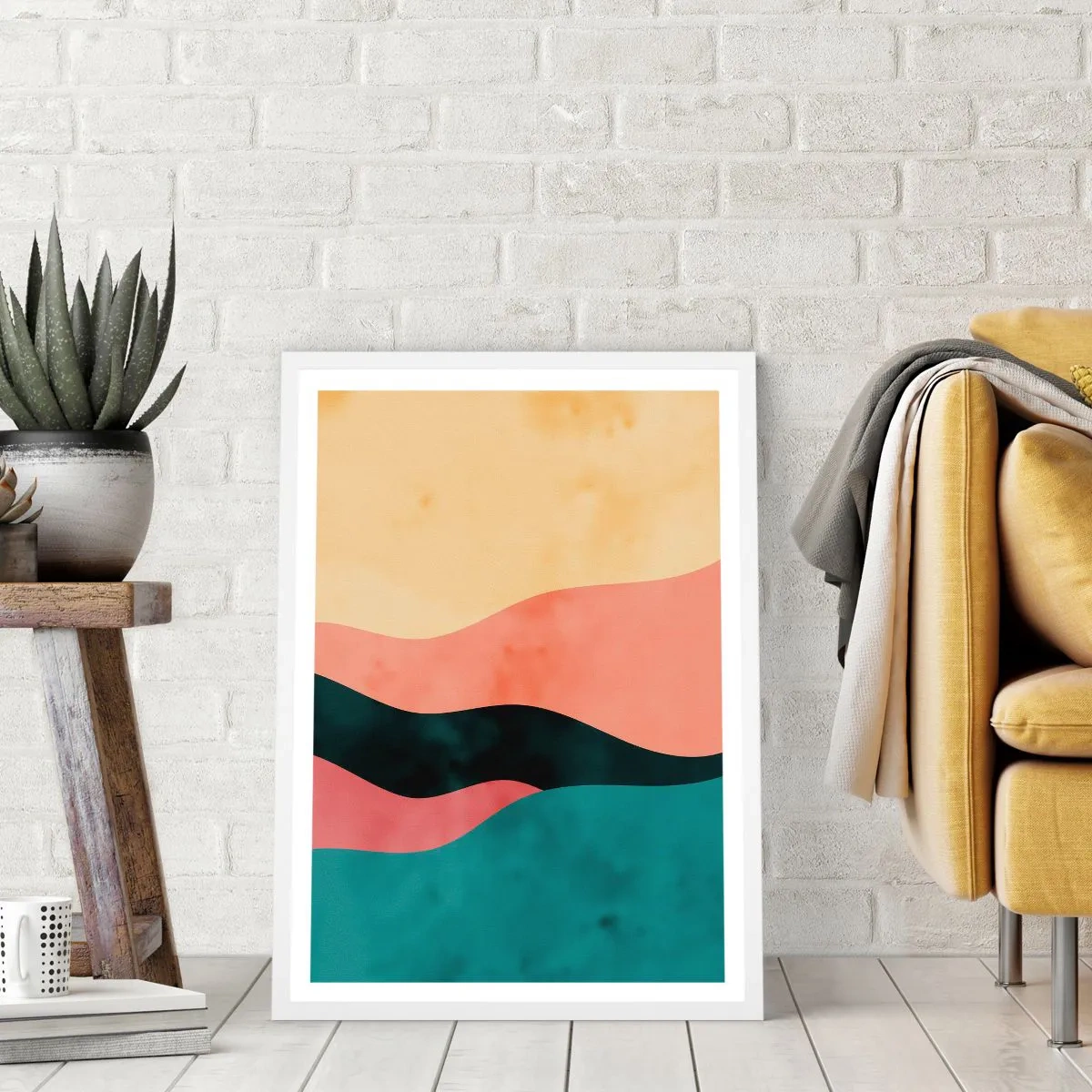 Plagát v bielom ráme - Kompatibilný nesúlad - 50x70 cm