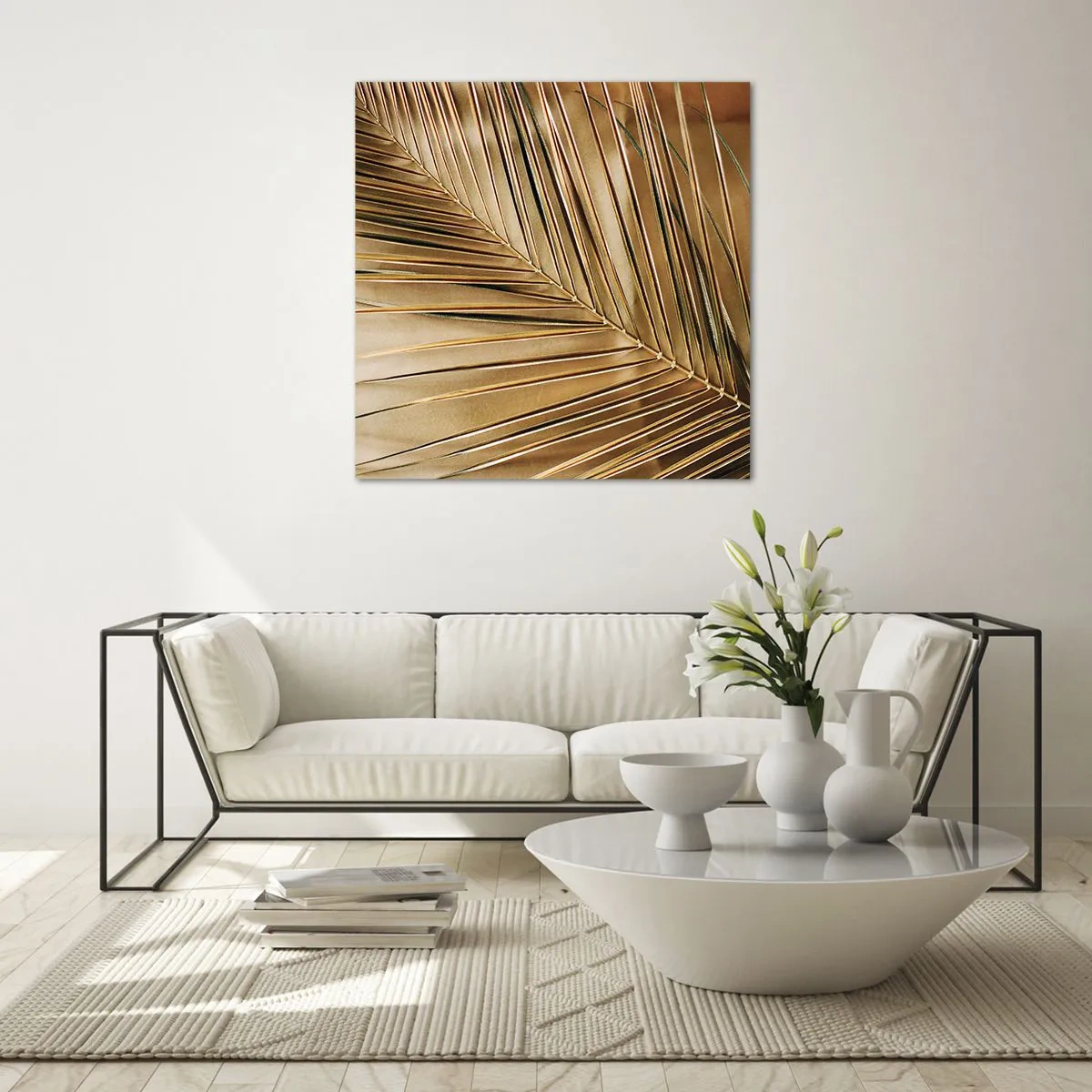 Obraz na skle - Prírodná kolonáda - 40x40 cm