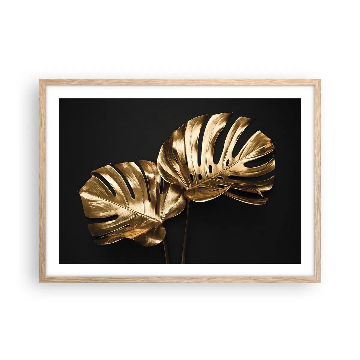 Plagát v ráme zo svetlého duba - Poklady prírody - 70x50 cm