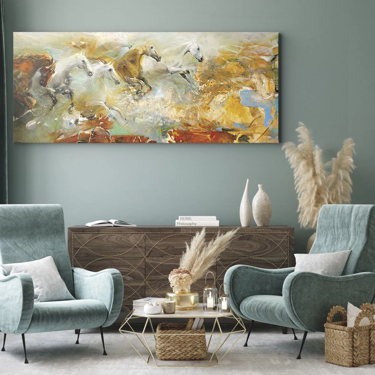Obraz na plátne - Cvála svetlom - 100x40 cm