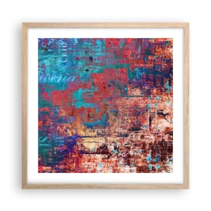 Plagát v ráme zo svetlého duba - Pamäť a zabudnutie - 50x50 cm