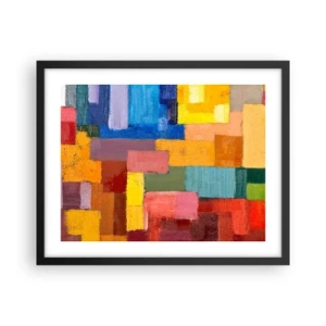 Plagát v čiernom ráme - Každý iný, všetky farebné - 50x40 cm