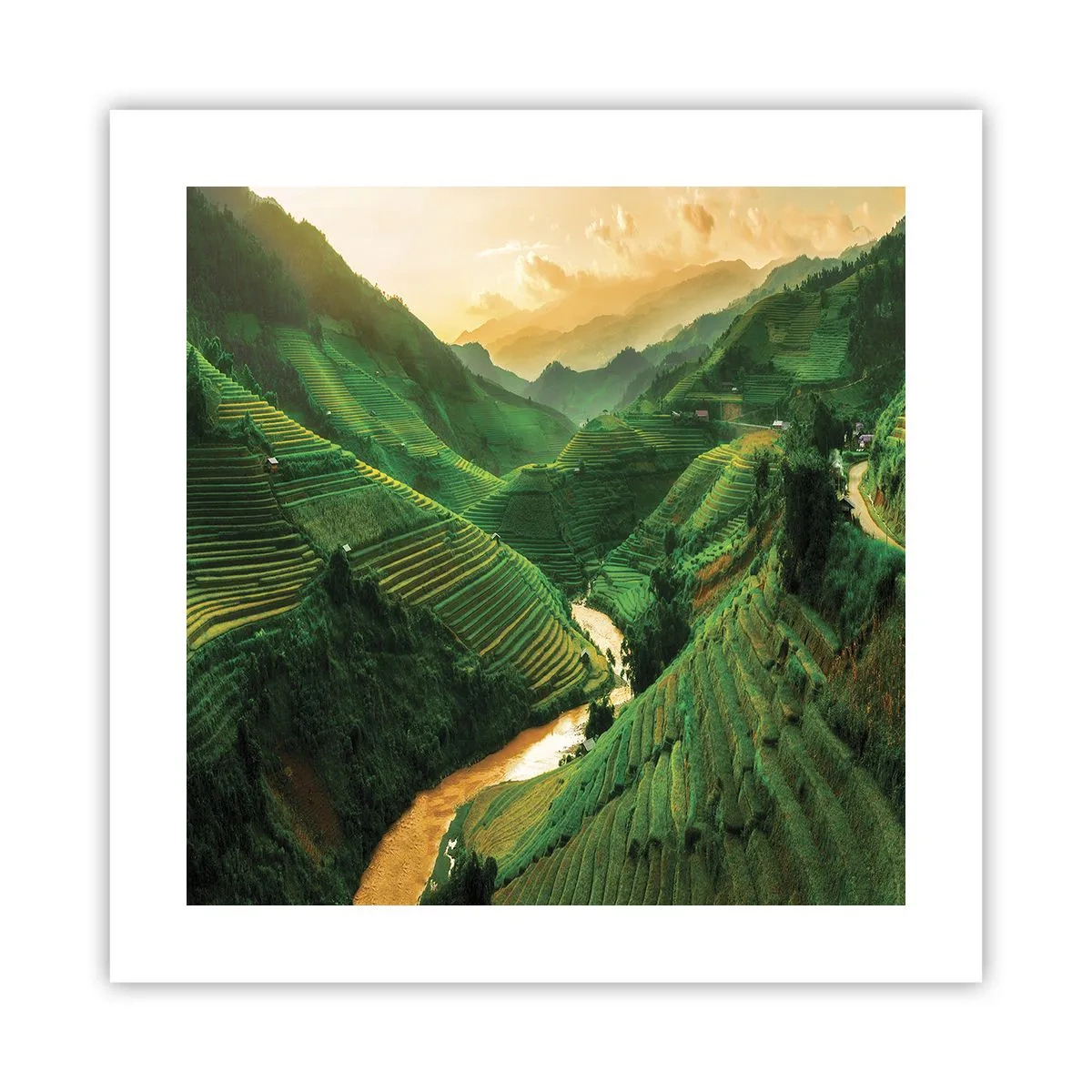 Plagát - Vietnamské údolie - 40x40 cm