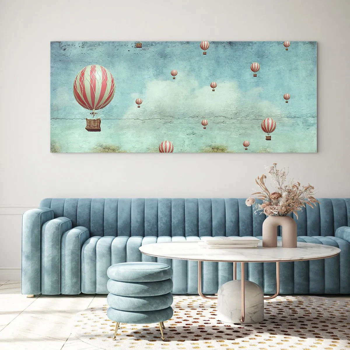Obraz na skle - Oslobodení od zhonu života - 100x40 cm