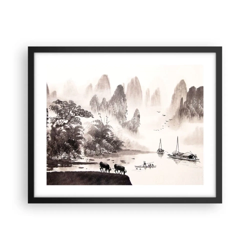 Plagát v čiernom ráme - Exotická všednosť Východu - 50x40 cm