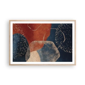 Plagát v ráme zo svetlého duba - Ľahkosť bytia - 91x61 cm