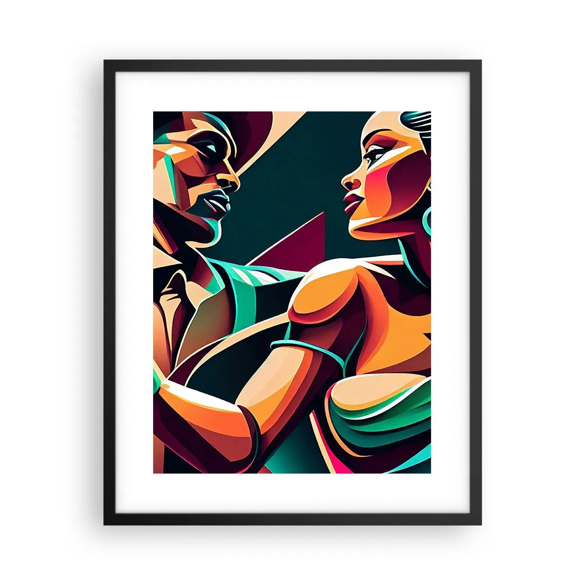 Plagát v čiernom ráme - V rytme srdca - 40x50 cm