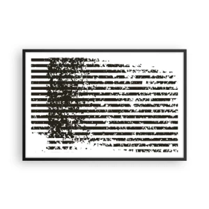 Plagát v čiernom ráme - Rytmus a šum - 91x61 cm
