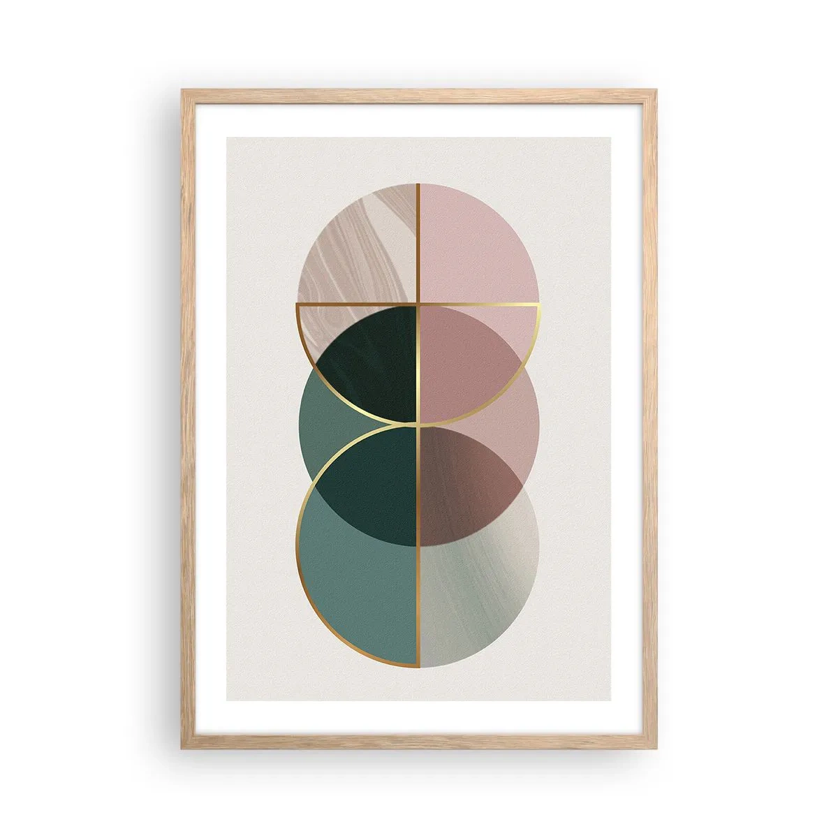 Plagát v ráme zo svetlého duba - Kolesá… - 50x70 cm