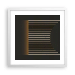 Plagát v bielom ráme - Preskúmať temnotu - 40x40 cm