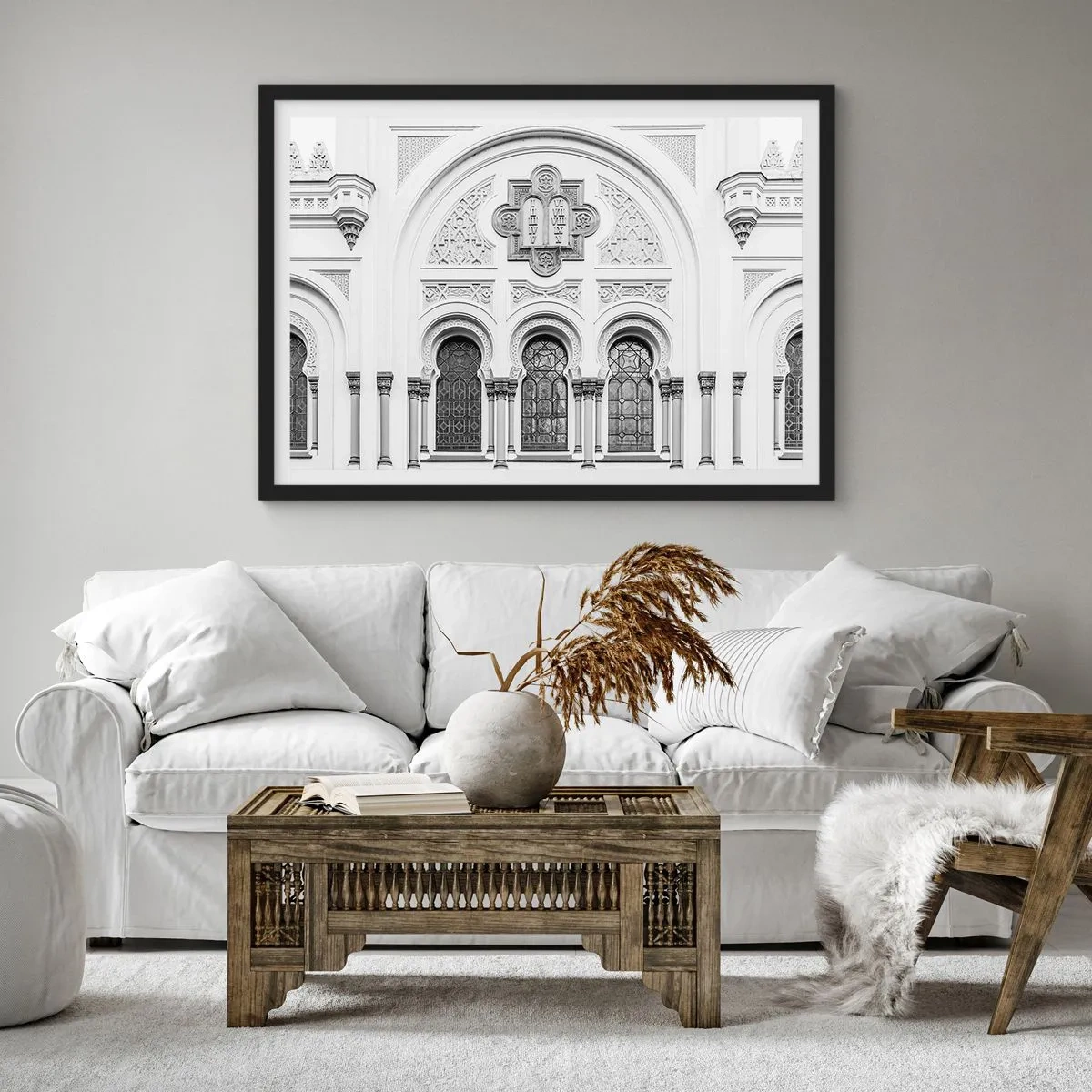 Plagát v čiernom ráme - Na pomedzí kultúr - 91x61 cm