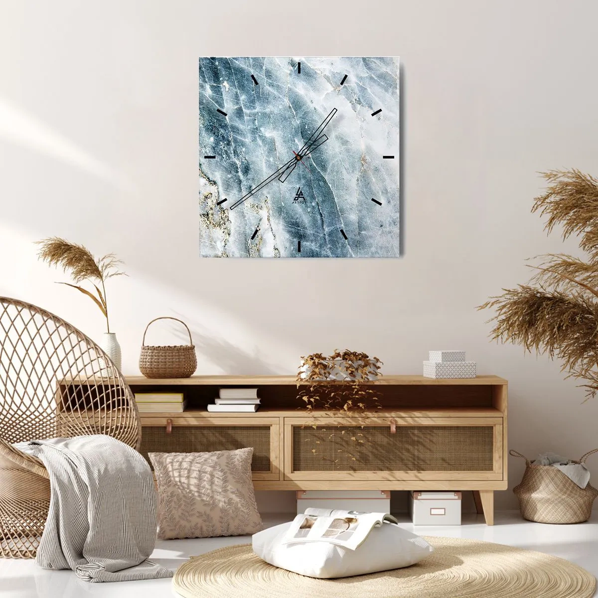 Nástenné hodiny - Ľadový svet - 30x30 cm