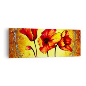Obraz na plátne - V secesnej dekorácii - 140x50 cm