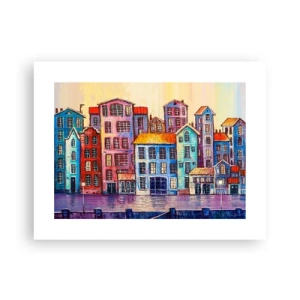 Plagát - Mesto ako z rozprávky - 40x30 cm
