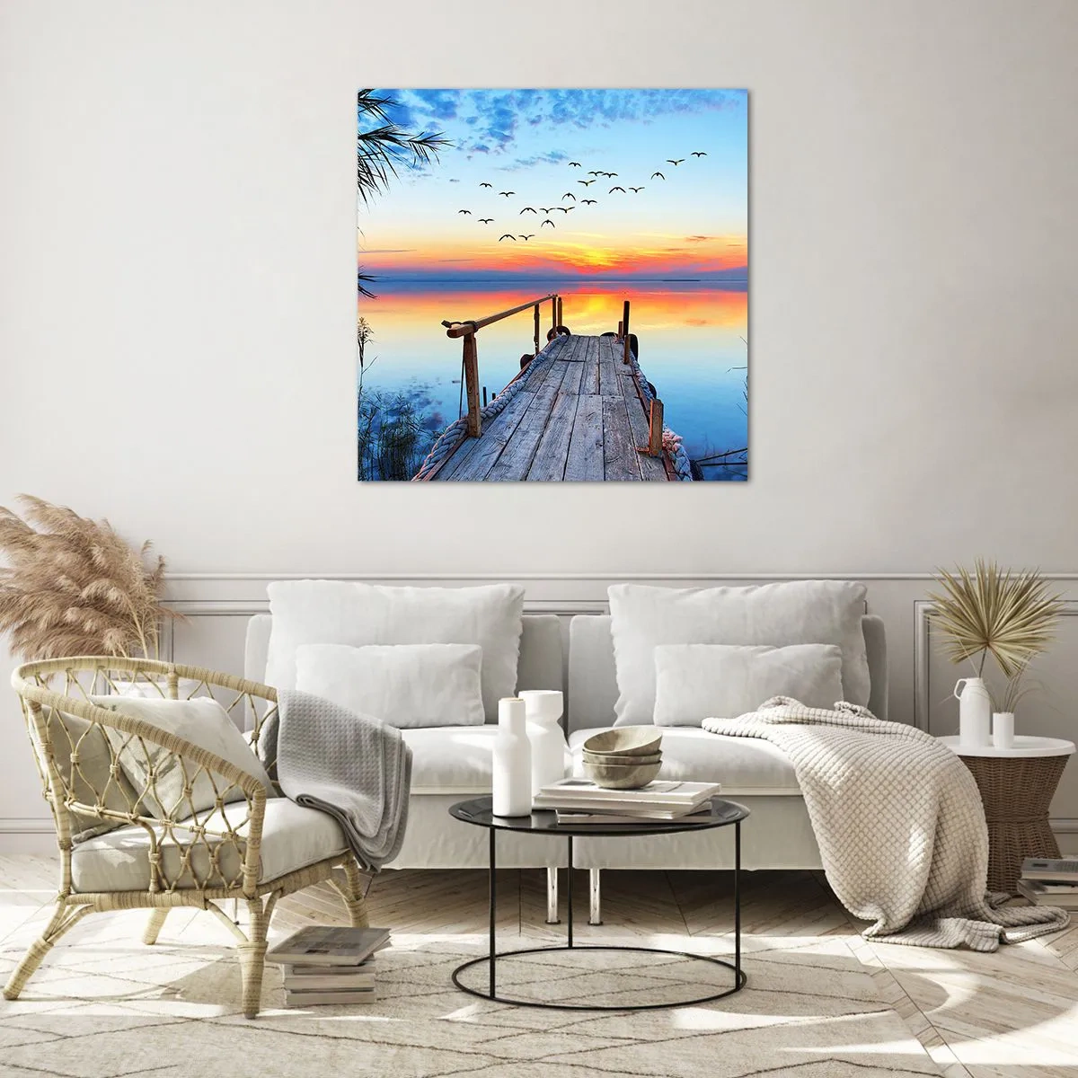 Obraz na skle - Je čas isť späť… - 40x40 cm