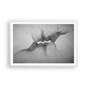Plagát v bielom ráme - Bozk vetra - 91x61 cm