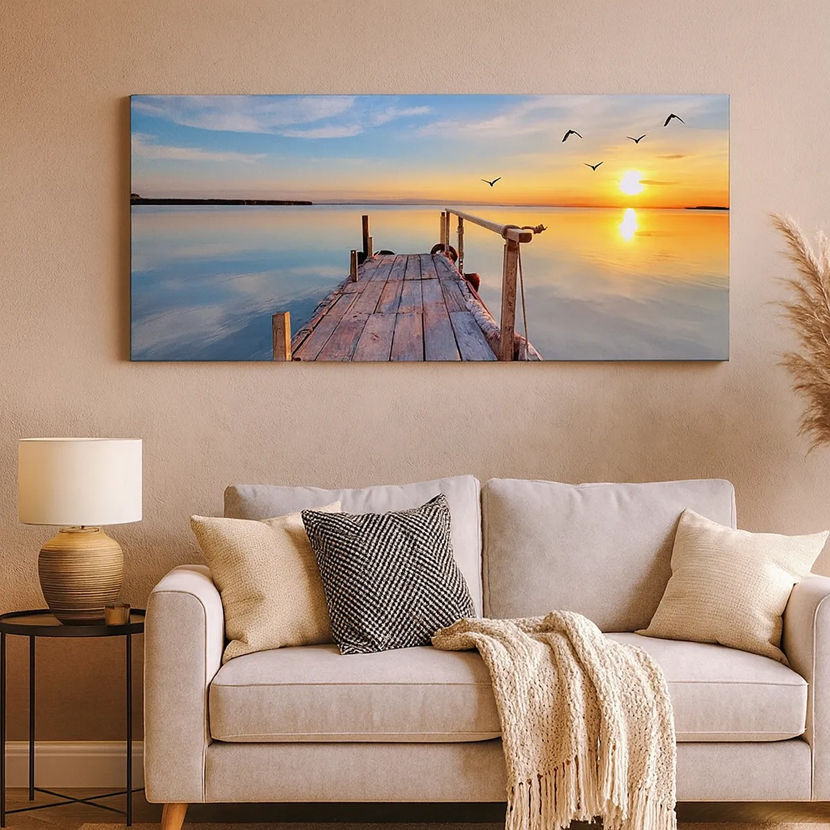 Obraz na plátne - Ísť pred seba smerom k slnku - 30x30 cm