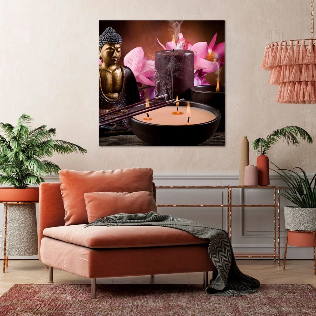 Obraz na plátne - Očistiť myseľ, upokojiť telo - 50x50 cm