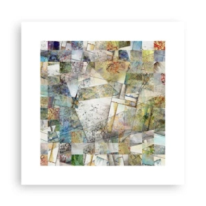 Plagát - Geometrické preskupenie - 30x30 cm
