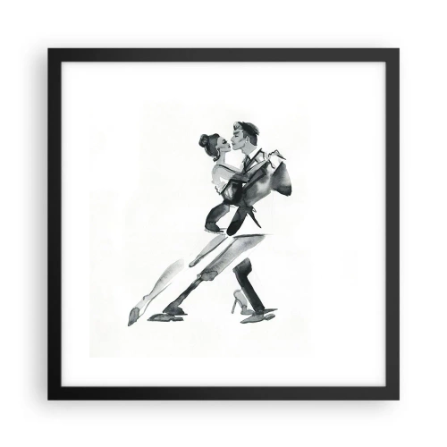 Plagát v čiernom ráme - V jednom rytme - 40x40 cm