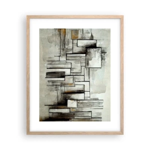 Plagát v ráme zo svetlého duba - Sila jednoduchosti - 40x50 cm