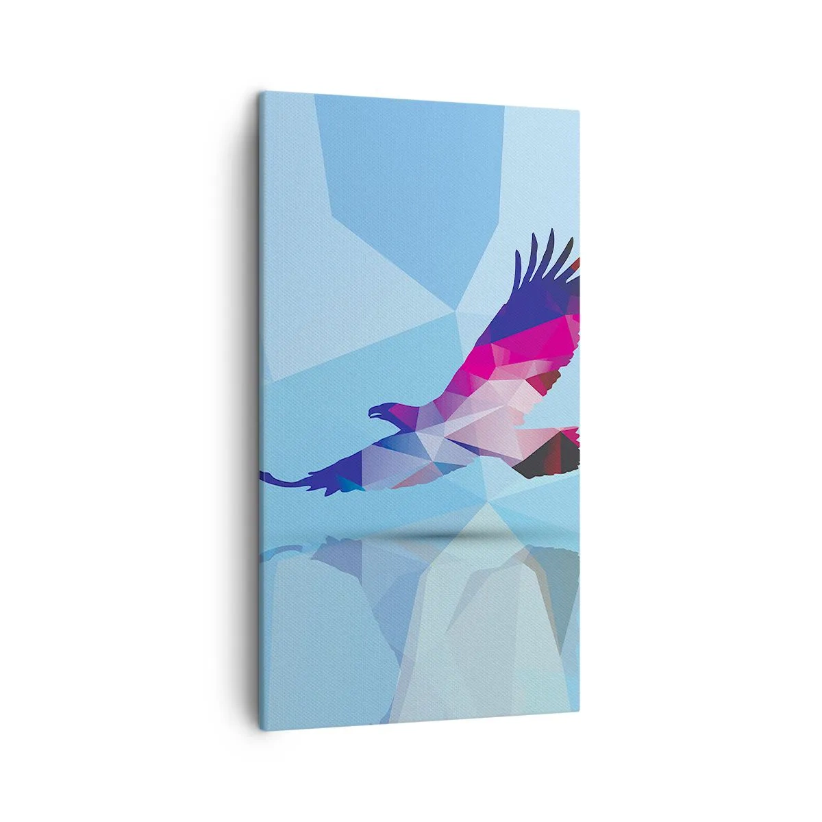 Obraz na plátne - Orol v ľaliovom krištáli - 45x80 cm