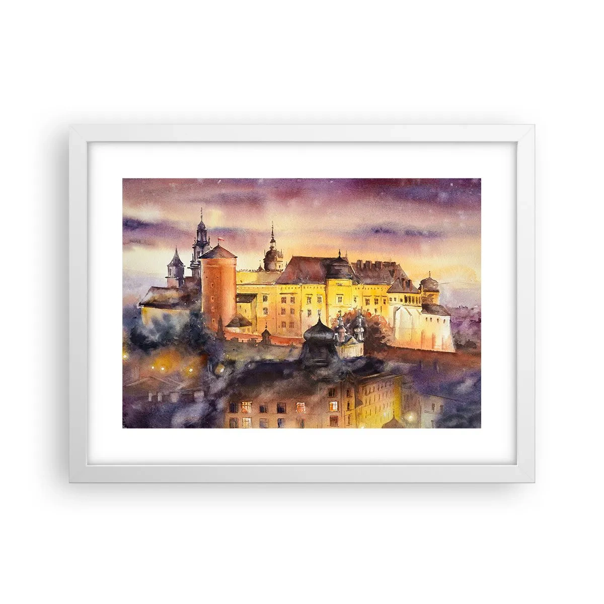 Plagát v bielom ráme - Dejiny a rozprávka - 40x30 cm