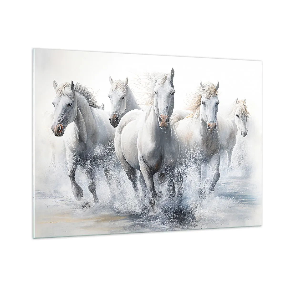 Obraz na skle - Biela mágia - 100x70 cm