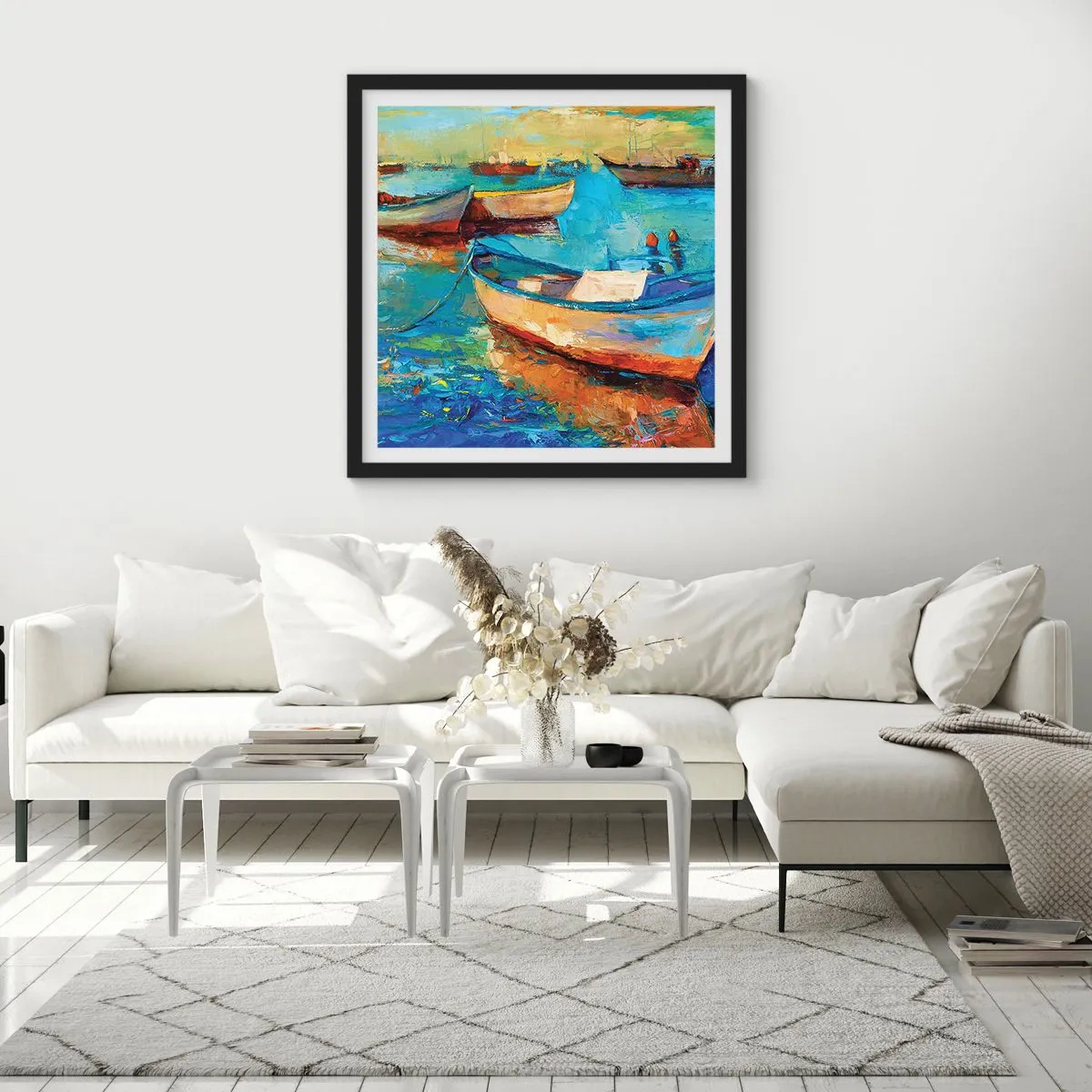 Plagát v čiernom ráme - V južnom zálive - 50x50 cm