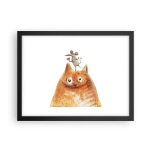 Plagát v čiernom ráme - Paradoxy lásky - 40x30 cm