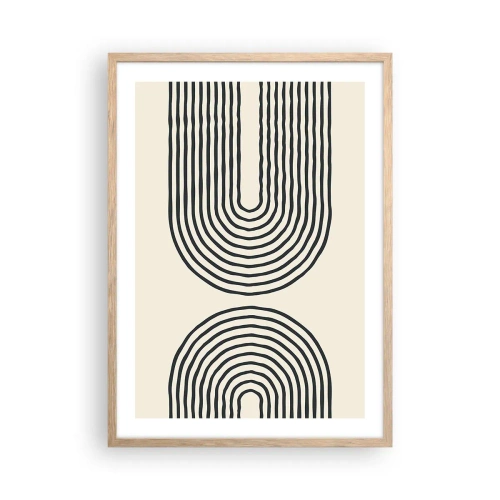 Plagát v ráme zo svetlého duba - Už čoskoro… - 50x70 cm