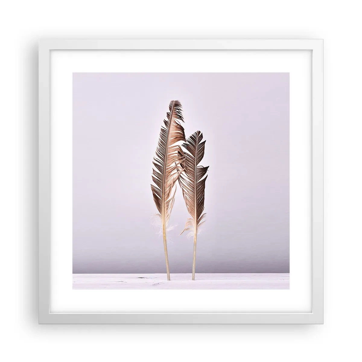 Plagát v bielom ráme - Proti ničote - 40x40 cm